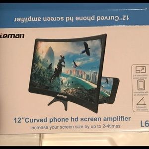 12” curved magnification screen for cell phone